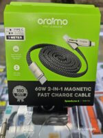 Oraimo 60W 2-in-1 Magnetic Fast Charge Cable
