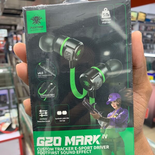 Plextone G20 Mark IV Custom Tracker E-Sport Gaming Earphone
