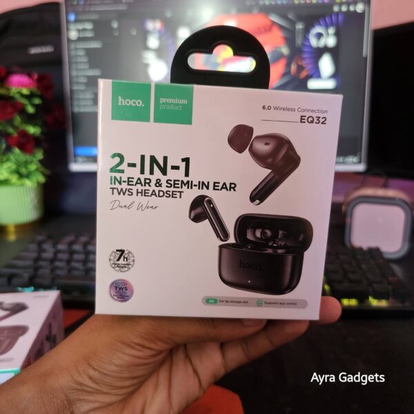Hoco EQ32 Astute 2-in-1 TWS Wireless Earbuds